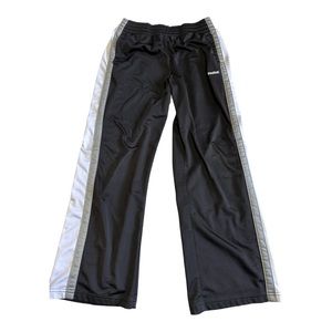 Reebok Black Wide Leg Pull On Athletic Pants, Youth Size M